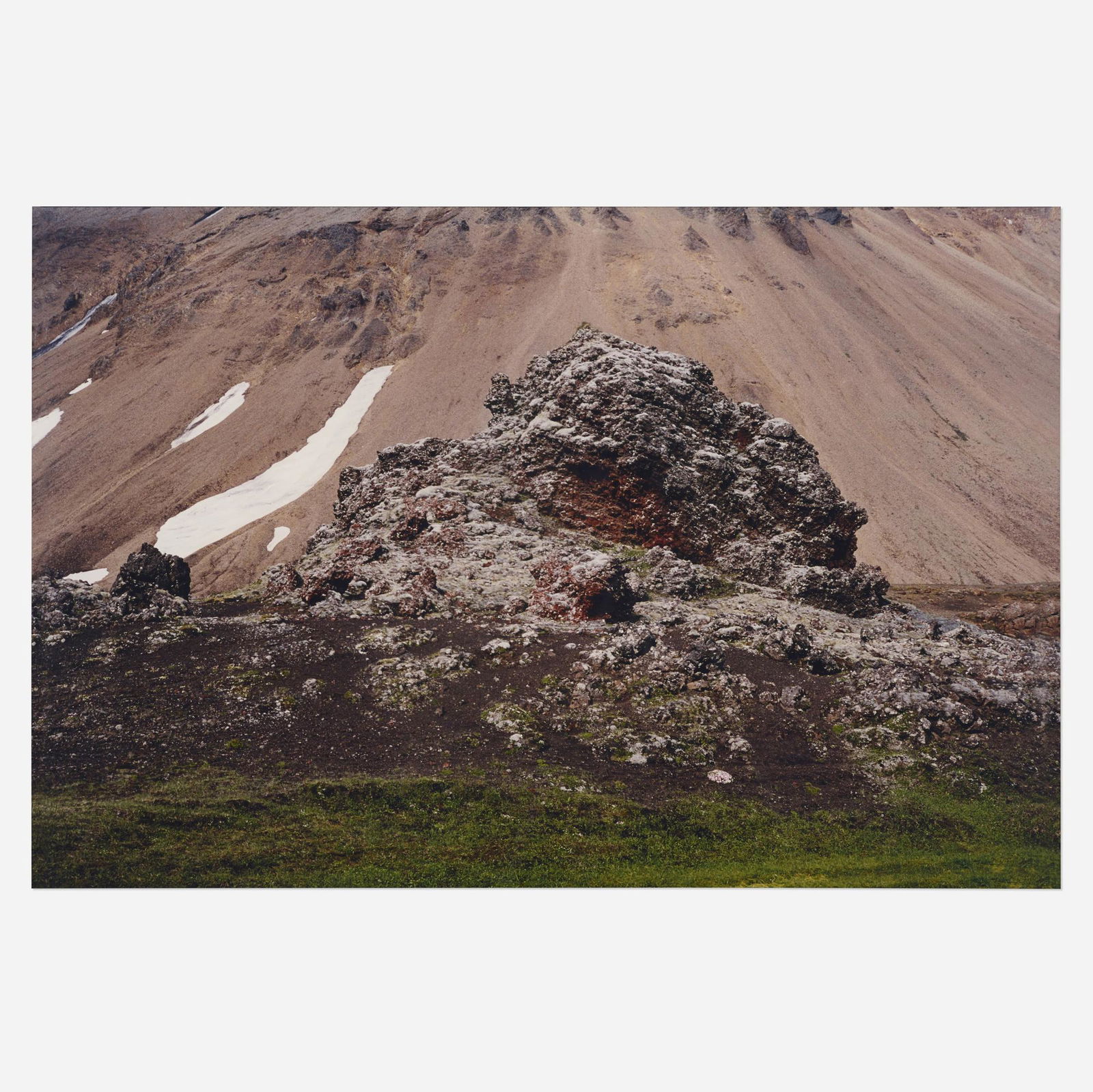 Olafur Eliasson, Untitled #9: Olafur Eliasson Untitled #9 (from the Iceland series) 2000c-print flush-mounted to board 23.5 h × 35.25 w in (60 × 90 cm) Signed to gallery label to frame verso 'Olafur Eliasson'.