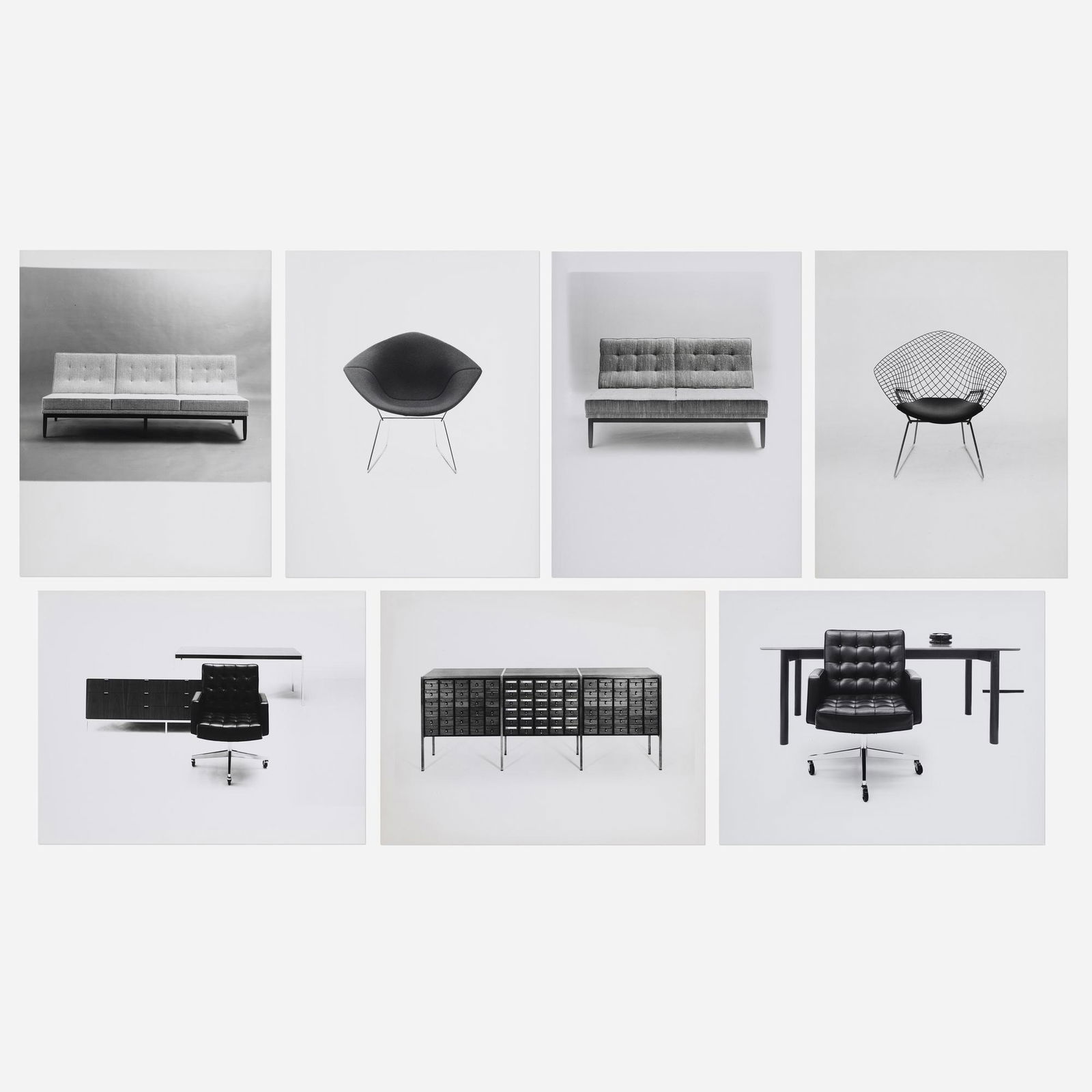 Herbert Matter, Seven Photographs ...: Herbert Matter Seven Photographs of Knoll designs gelatin silver print 11 h Ã— 14 w in (28 Ã— 36 cm) Artist's stamp to verso of each work. Provenance: Estate of the Artist |