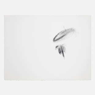 Alan Saret, Spring Crack Cast - In: Alan Saret Spring Crack Cast - In 1983graphite on paper 22.5 h × 30.125 w in (57 × 77 cm) Signed, titled, dated and inscribed to verso 'Spring Crack Cast - In Alan Saret 1983 Dec 2