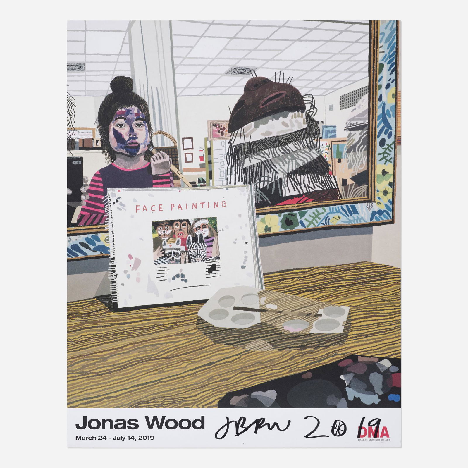 Jonas Wood, Face Painting (1 of 3)