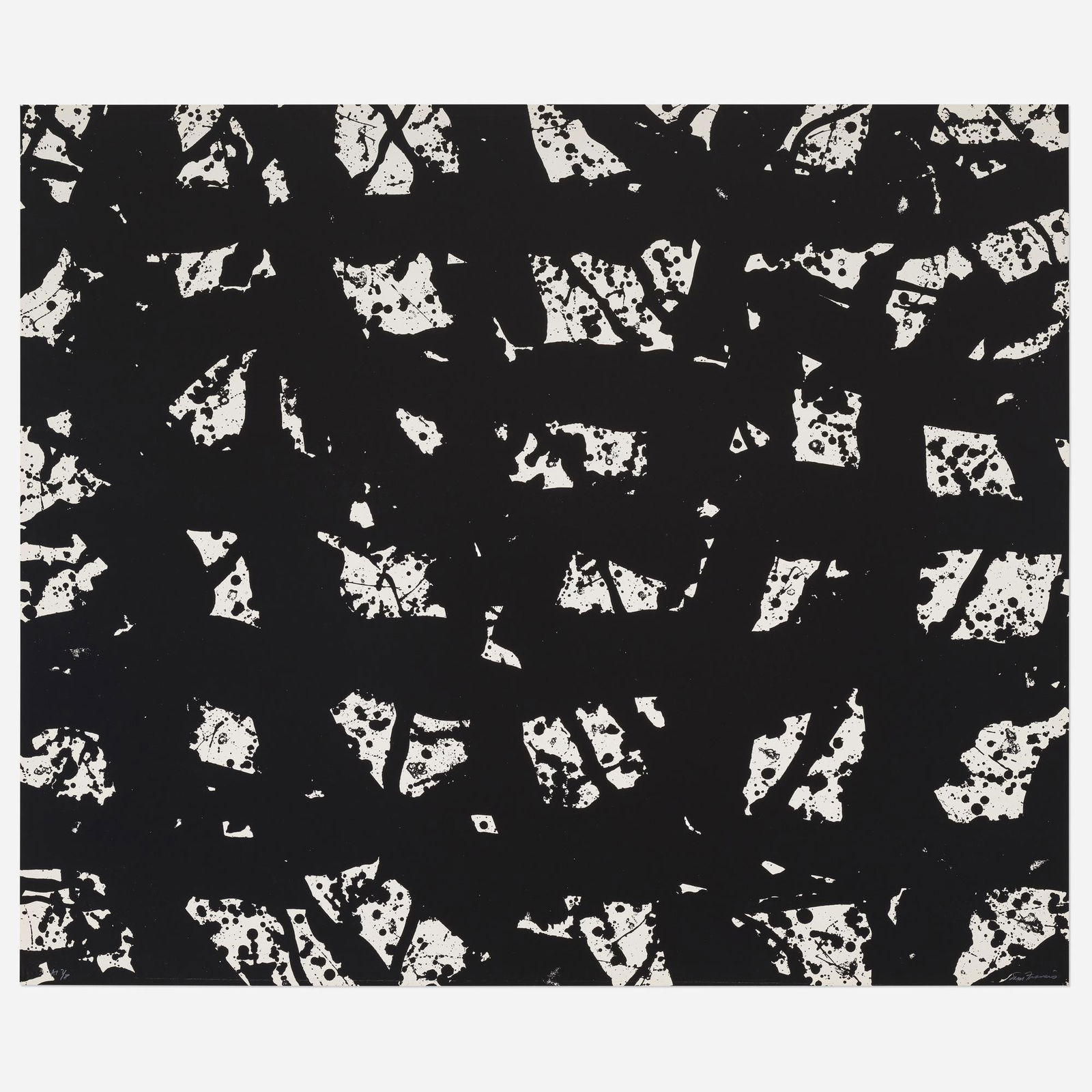 Sam Francis, Not Deceived (SF-284): Sam Francis Not Deceived (SF-284) 1982-1984lithograph on Arches 88 50.25 h x 59.5 w in (128 x 151 cm) The proceeds from the sales of this work will benefit the Sam Francis Foundationâ€™s ongoi