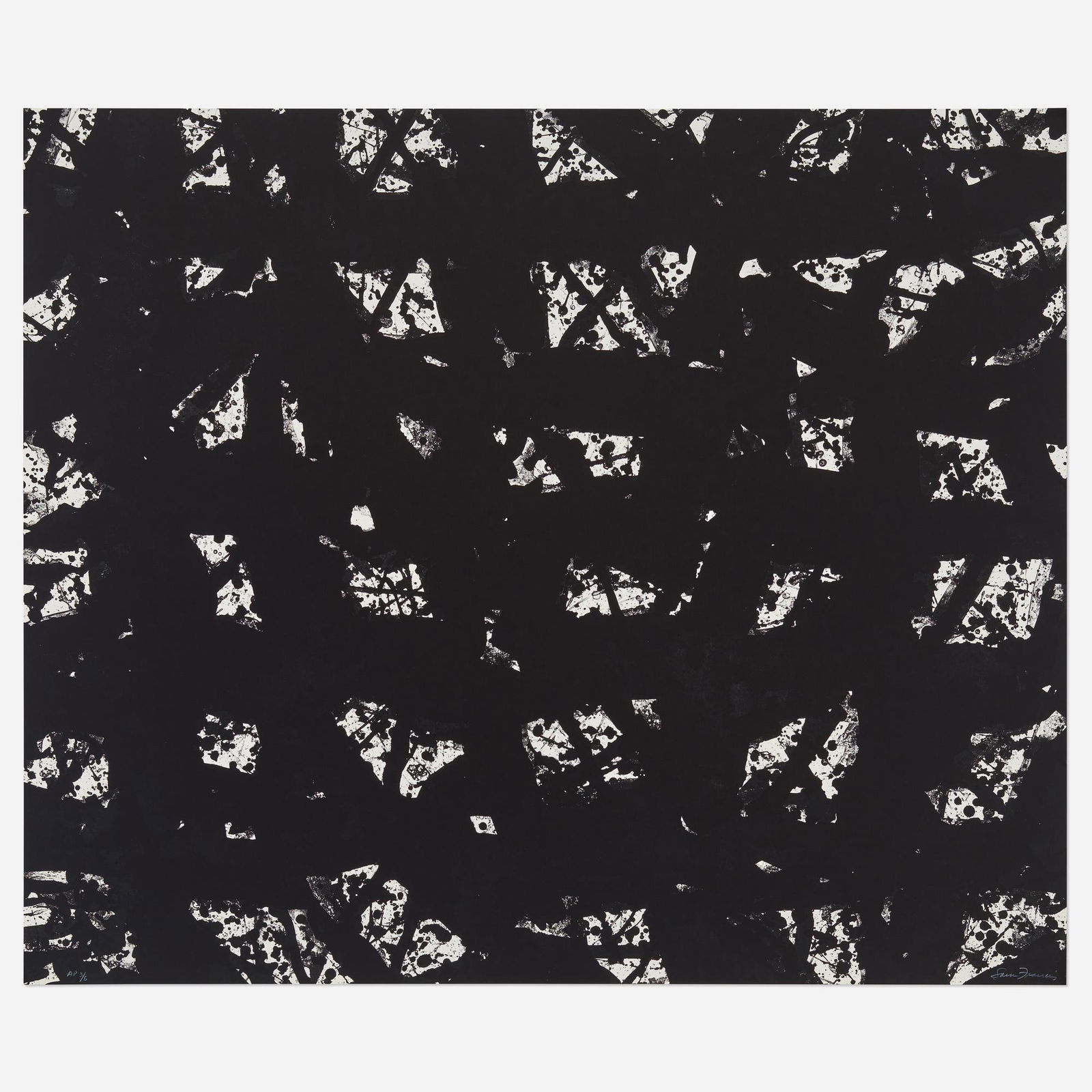 Sam Francis, Double Room (SF-283): Sam Francis Double Room (SF-283) 1981-1984lithograph in colors on Arches 88 50 h x 60 w in (127 x 152 cm) The proceeds from the sales of this work will benefit the Sam Francis Foundationâ€™s o