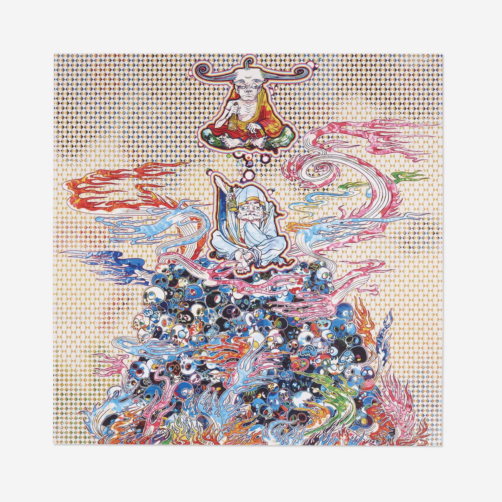 Takashi Murakami, 2 Arhats Meditating ... (1 of 4)