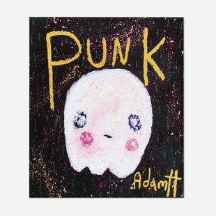 Adam Handler, Punk Ghost: Adam Handler Punk Ghost 2021screenprint in colors with satin varnish 28 h x 24 w in (71 x 61 cm) Signed and numbered to verso 'Adam Handler 23/50'. This work is number 23 from the edition of 5