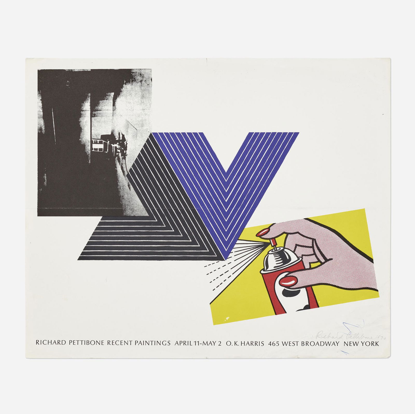 Richard Pettibone, O.K. Harris exhibition poster (1 of 3)