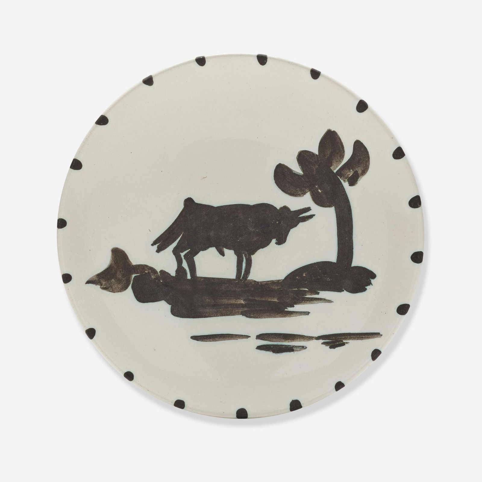 Pablo Picasso, Taureau sous l'Arbre plate (1 of 2)