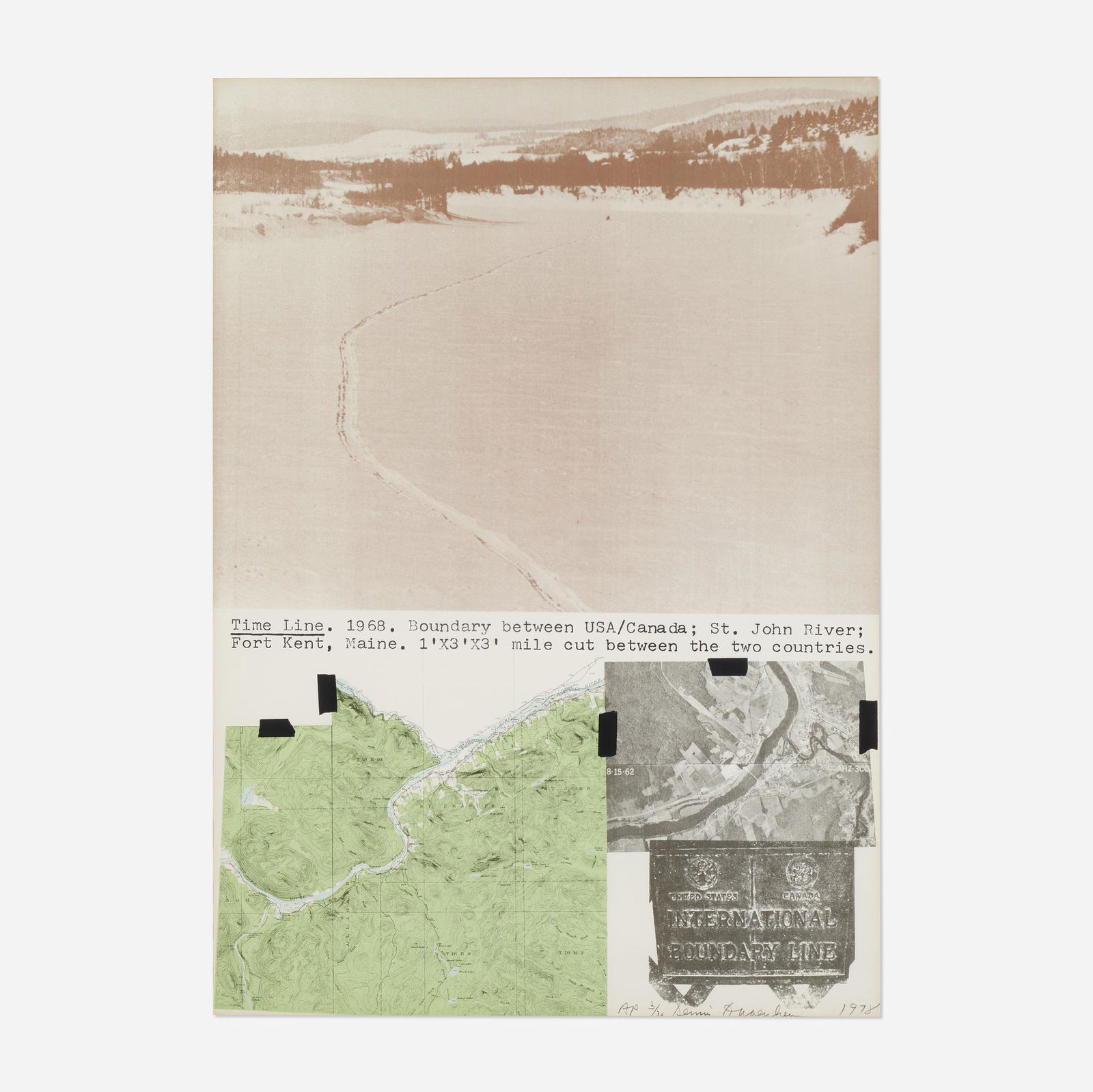 Dennis Oppenheim, Time Line, Kent, Maine (1 of 4)