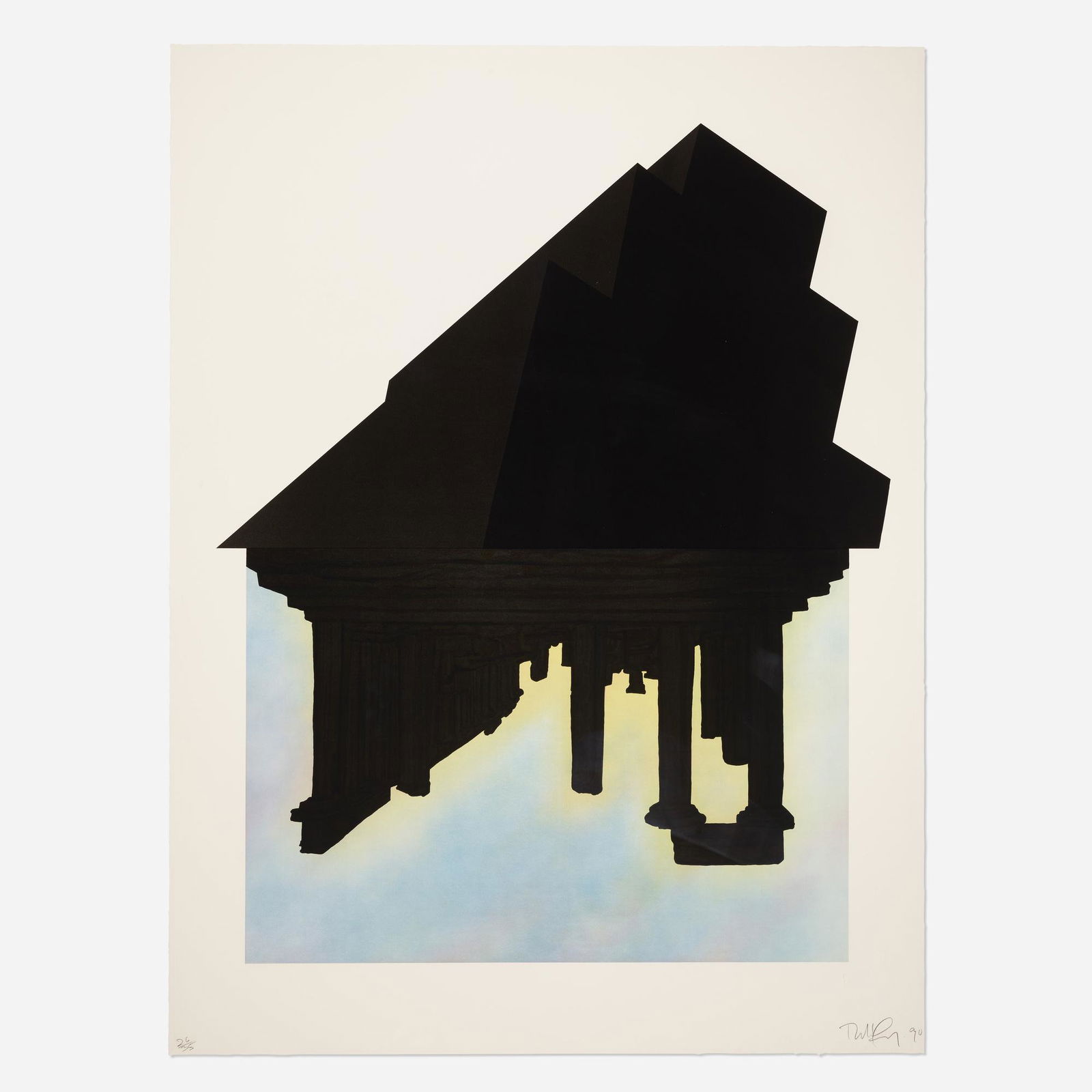 Robert Longo, Black Palms: Robert Longo Black Palms 1990lithograph in colors 67 h x 50 w in (170 x 127 cm) Signed, dated and numbered to lower edge '26/35 Robert Longo 90'. This work is number 26 from the edition of 35