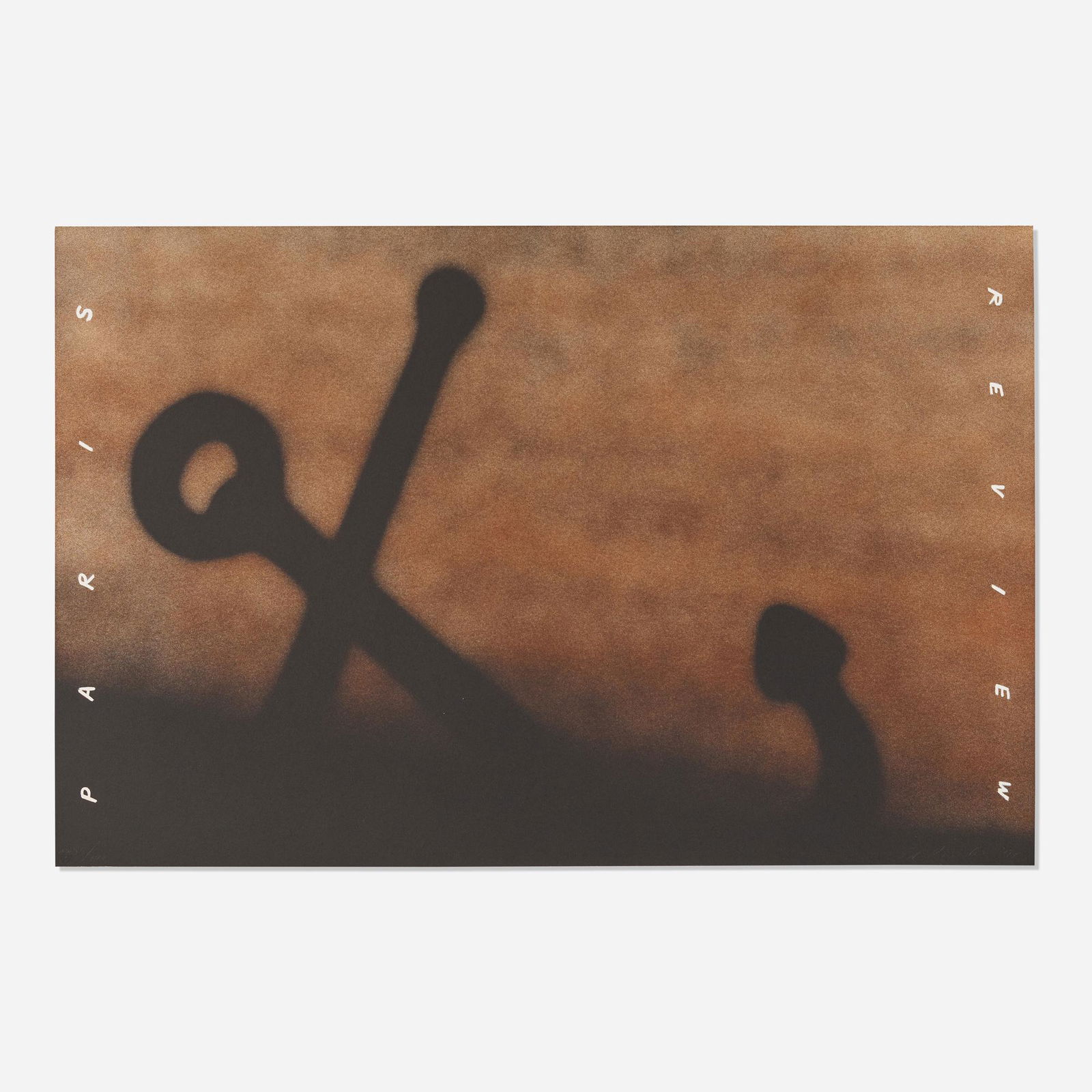 Ed Ruscha, Anchor in Sand: Ed Ruscha Anchor in Sand 1991lithograph in two colors on BFK Rives 21 h x 32 w in (53 x 81 cm) Signed, dated and numbered to lower edge '35/100 Ed Ruscha '91' with blindstamp. This work is num