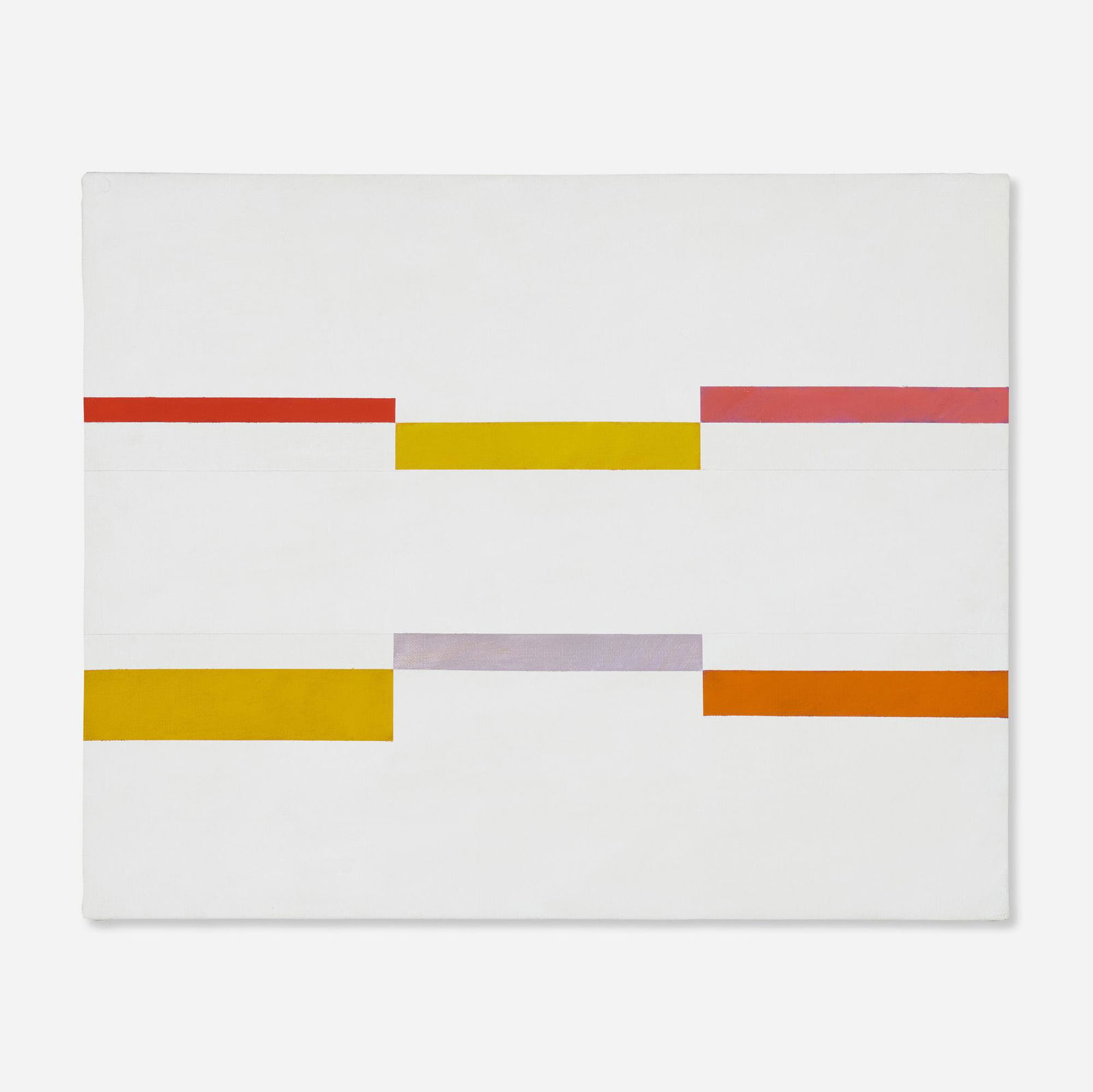 Claudio Verna, Piccola pittura: Claudio Verna Piccola pittura 1975acrylic on canvas 15.75 h x 19.75 w in (40 x 50 cm) Signed, titled, dated and inscribed to verso 'Claudio Verna 75 Piccola pittura CAT 391.'. P