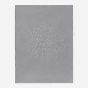 Sandeep Mukherjee, Untitled: Sandeep Mukherjee Untitled 2001needle on vellum and acrylic on board 12 h x 9 w in (30 x 23 cm) Etched signature and date to lower right 'SM01'. Provenance: Margo Leavi