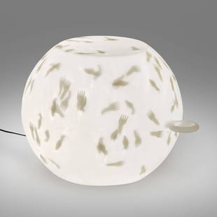 Richard Hutten, Zzzidt-object: Richard Hutten Zzzidt-object The Netherlands, 2000plastic 18.5 h x 28 w x 23 d in (47 x 71 x 58 cm) Based on a kids' bouncing ball and originally made as a portable stool-table for the gardens