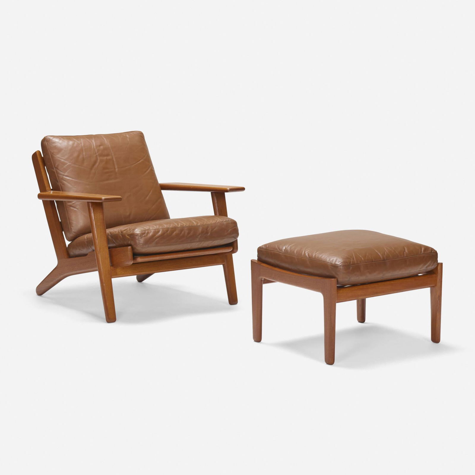 Hans J. Wegner, Easy chair and ottoman (1 of 4)