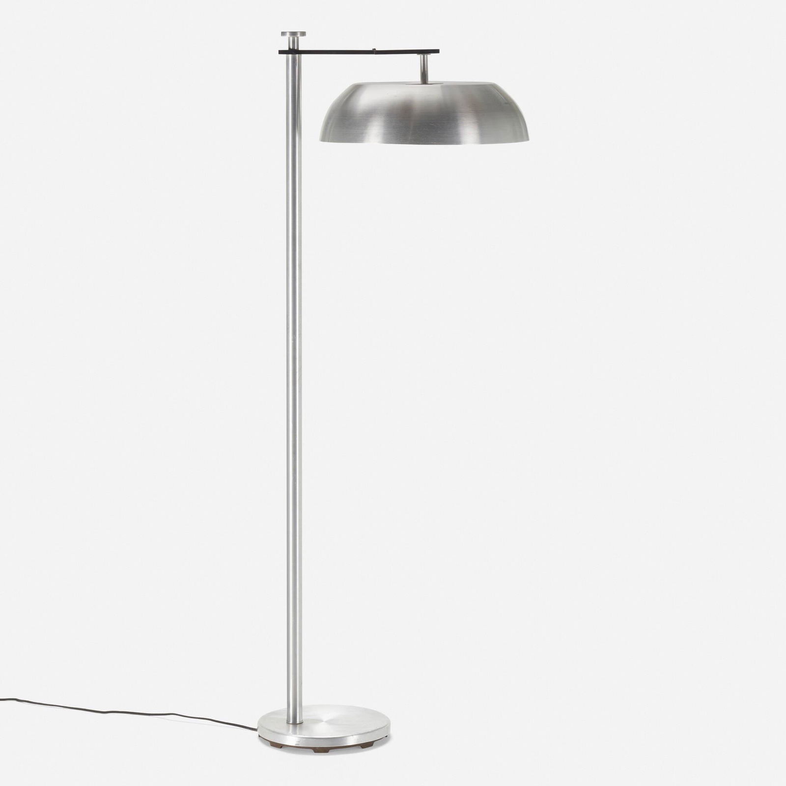 Kurt Versen, Flip Top floor lamp: Kurt Versen Flip Top floor lamp from a Los Angeles interior by Oliver Furth Kurt Versen, Inc.USA, c. 1940spun aluminum, chrome-plated metal 56.75 h x 16.75 w x 19.25 d in (144 x 43 x 49 cm)