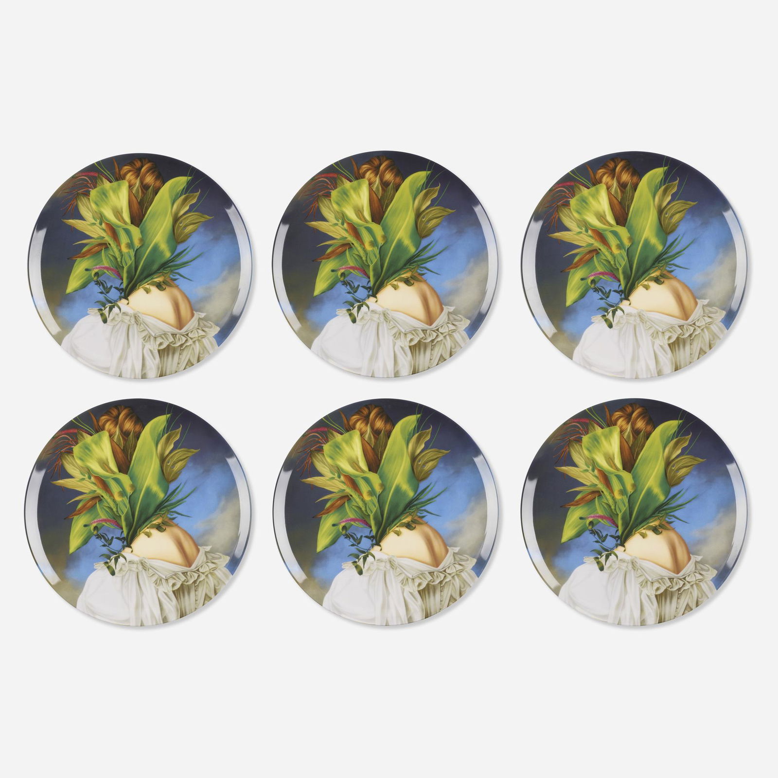 Ewa Juszkiewicz, Untitled, set of six plates (1 of 2)