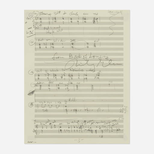 Philip Glass, Sheet Music