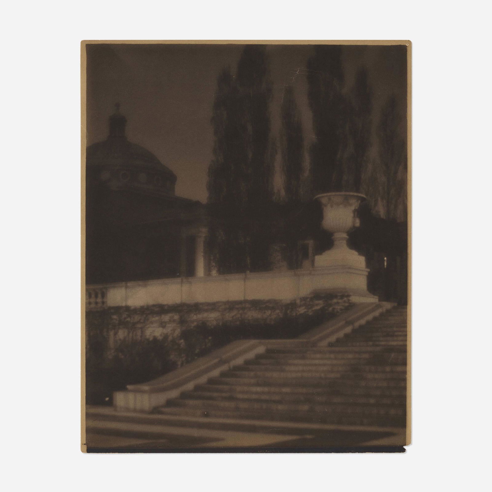Karl Struss, Columbia University ...: Karl Struss Columbia University, New York (Earle Hall) 1910platinum-palladium print image: 9.75 h x 7.875 w in (25 x 20 cm) sheet: 9.875 h x 8 w in (25 x 20 cm) Inscribed to verso '#3940 TH