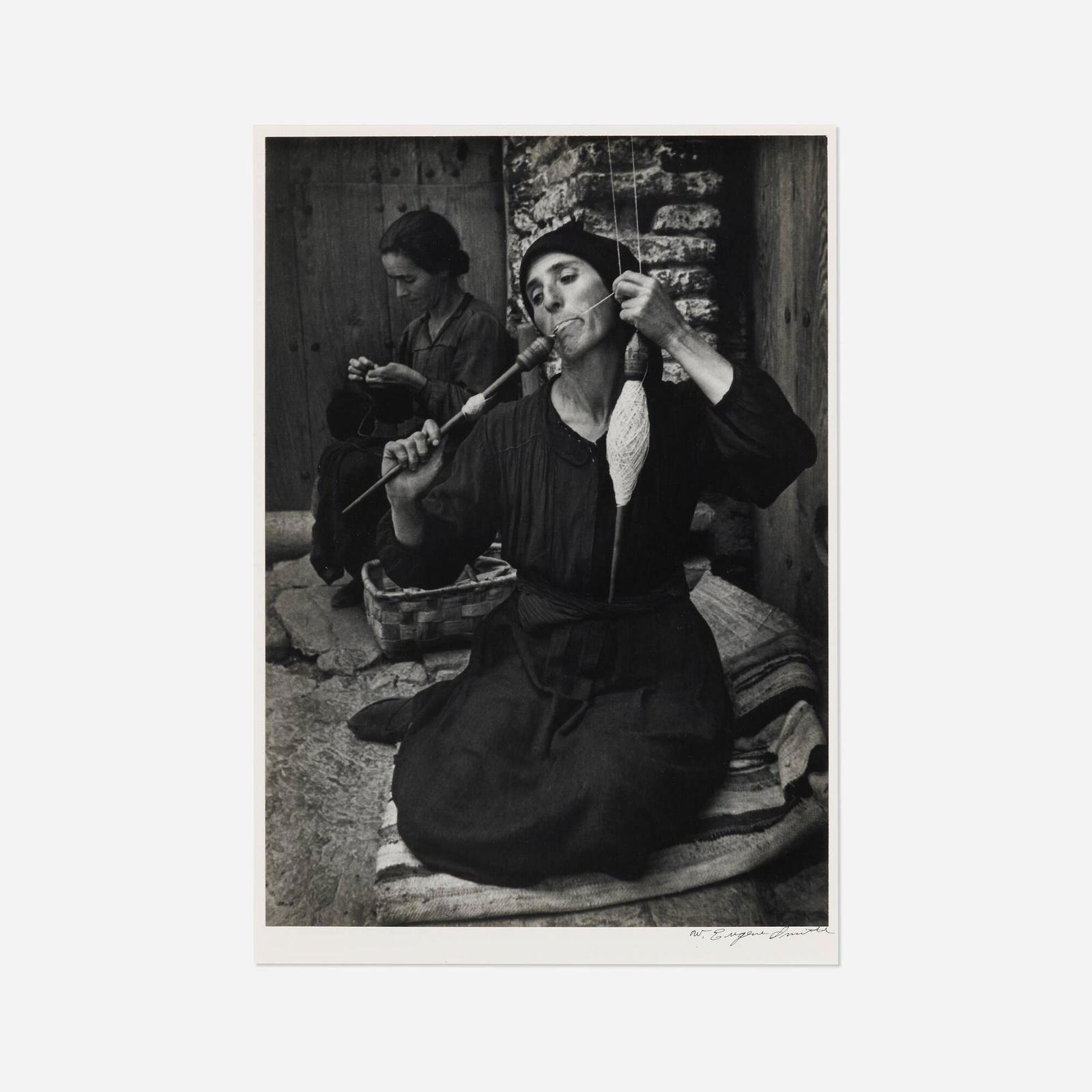 W. Eugene Smith, The Spanish Spinner ...: W. Eugene Smith The Spanish Spinner, 1951 (from W. Eugene Smith: A Portfolio of Ten Photographs) 1950-51 / printed 1977gelatin silver print image: 12.625 h x 9 w in (32 x 23 cm) mount: 20 h x 16 w