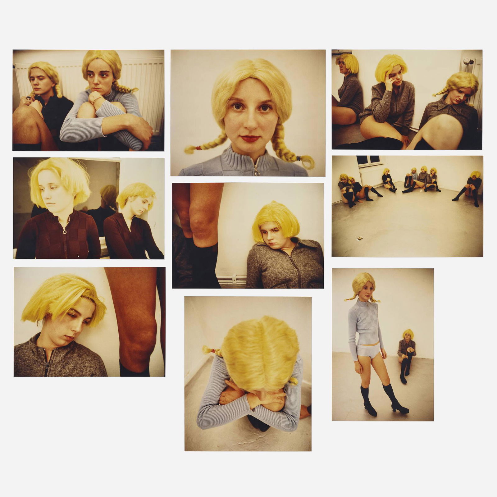 Vanessa Beecroft, VB 09: Ein Blonder Traum: Vanessa Beecroft VB 09: Ein Blonder Traum 1995C-print largest: 24.5 h x 20 w in (62 x 51 cm) smallest: 16.25 h x 23.75 w in (41 x 60 cm) This complete set of nine works is from the edition