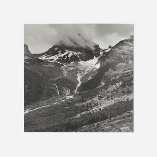 Tseng Kwong Chi, Mount Dawson ...: Tseng Kwong Chi Mount Dawson, Glacier National Park, Canadian Rockies 1986 vintage black and white bromide print image: 7.625 h x 7.625 w in (19 x 19 cm) sheet: 8 h x 10 w in (20 x 25 cm) 