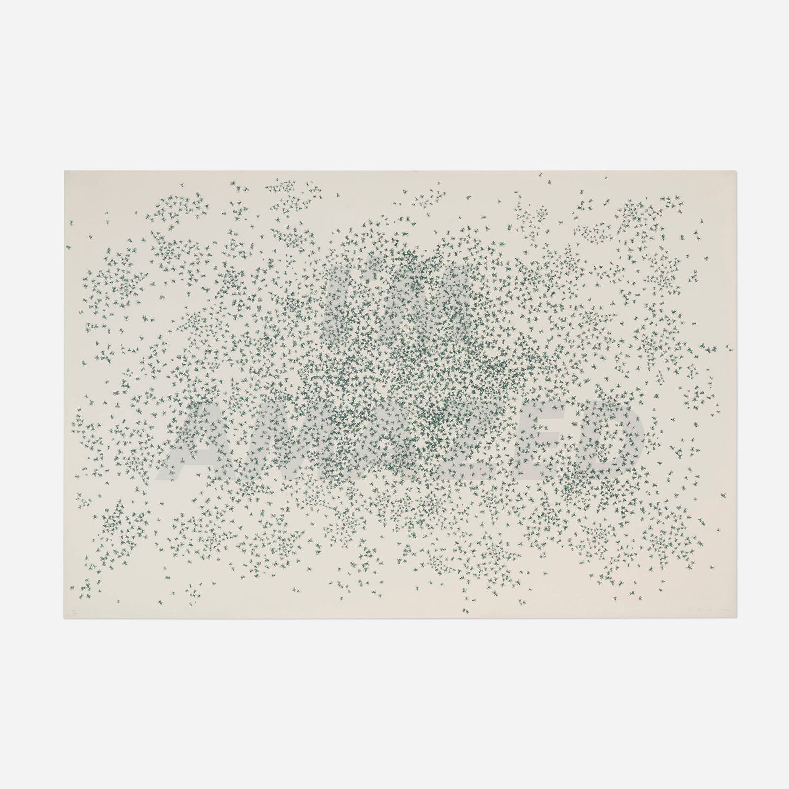 Ed Ruscha, I'm Amazed: Ed Ruscha I'm Amazed (from the Fourteen Big Prints portfolio) 1971screenprint in colors on Hollingsworth rag 39.875 h x 59.75 w in (101 x 152 cm) Signed, dated and numbered to lower edge '39/1