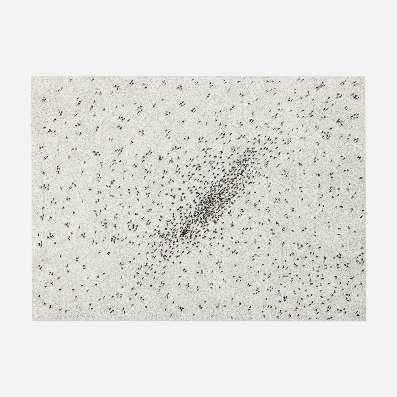 Ed Ruscha, Insect Slant: Ed Ruscha Insect Slant (from the Reality and Paradoxes portfolio) 1973lithograph and screenprint on BFK Rives 22 h x 30 w in (56 x 76 cm) Signed, dated and numbered to lower left '28/100 Edwar