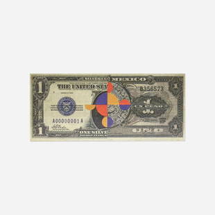 Gabriel Orozco, Oroxxo Dollar: Gabriel Orozco Oroxxo Dollar 2017offset lithograph in colors 2.375 h x 6 w in (6 x 15 cm) Provenance: Kurimanzutto Gallery, Mexico City | Private Collection