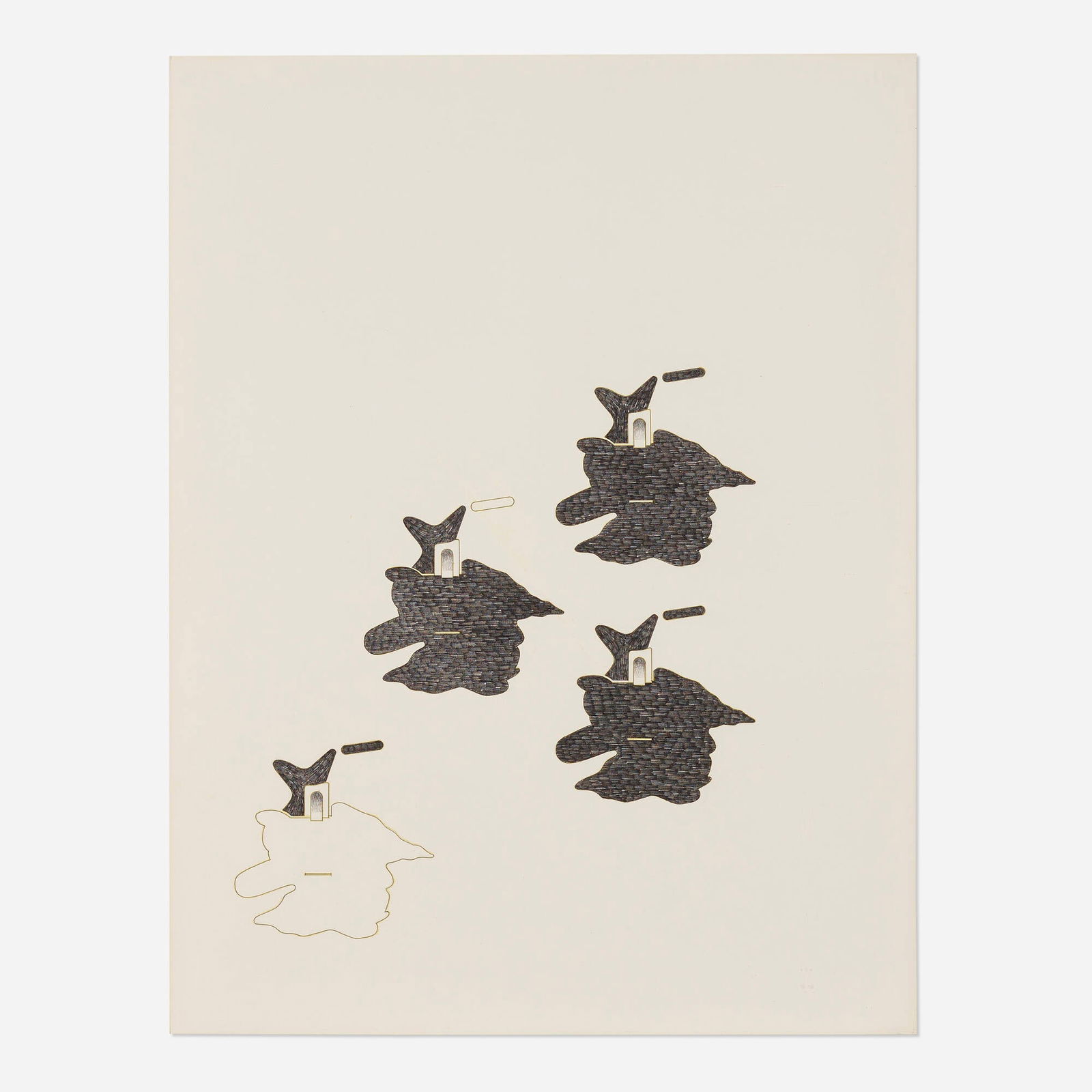 Ed Moses, Untitled: Ed Moses Untitled graphite and colored pencil on paper 25.625 h x 19.625 w in (65 x 50 cm) Provenance: Gift from the artist, Mizuno Gallery, Los Angeles | Private Collection <