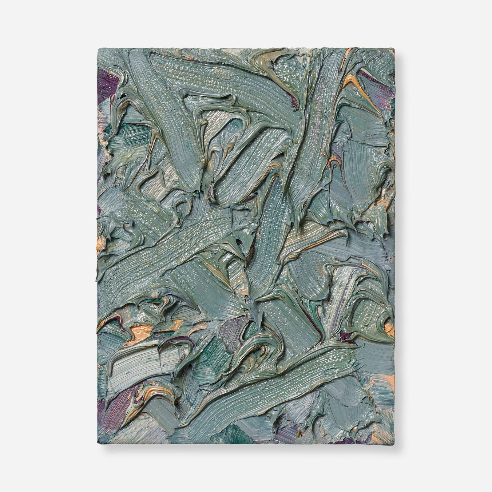 James Hayward, Chromachord #50: James Hayward Chromachord #50 1999oil on canvas laid to board 14 h x 10.5 w x 2.5 d in (36 x 27 x 6 cm) Signed, titled and dated to verso 'Chromachord #50 1999 James Hayward'. Sold with origin