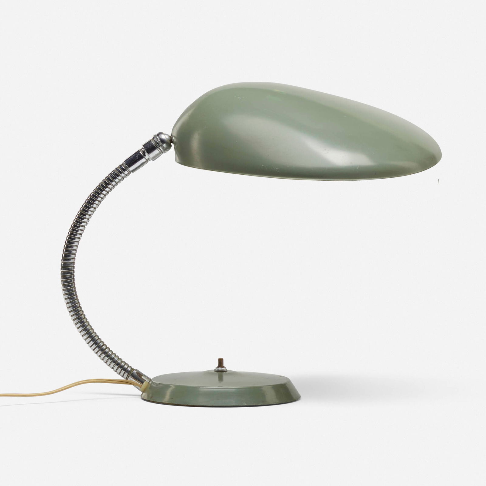 Greta Magnusson Grossman, Cobra table lamp: Greta Magnusson Grossman Cobra table lamp, model 901-T Ralph O. SmithSweden / USA, 1948enameled steel, enameled aluminum 16 h x 10.75 w x 12 d in (41 x 27 x 30 cm) This model was include