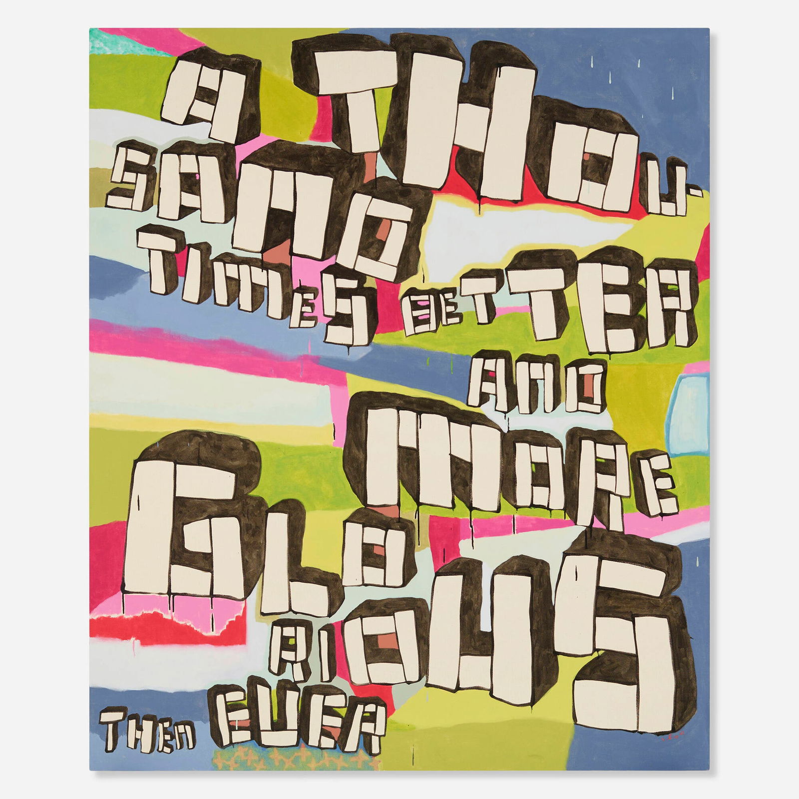 Monique Prieto, A Thousand Times: Monique Prieto A Thousand Times 2007oil on canvas 72 h x 60 w in (183 x 152 cm) Signed and dated to lower right 'M Prieto 07'. Provenance: ACME Gallery, Los Angeles | A