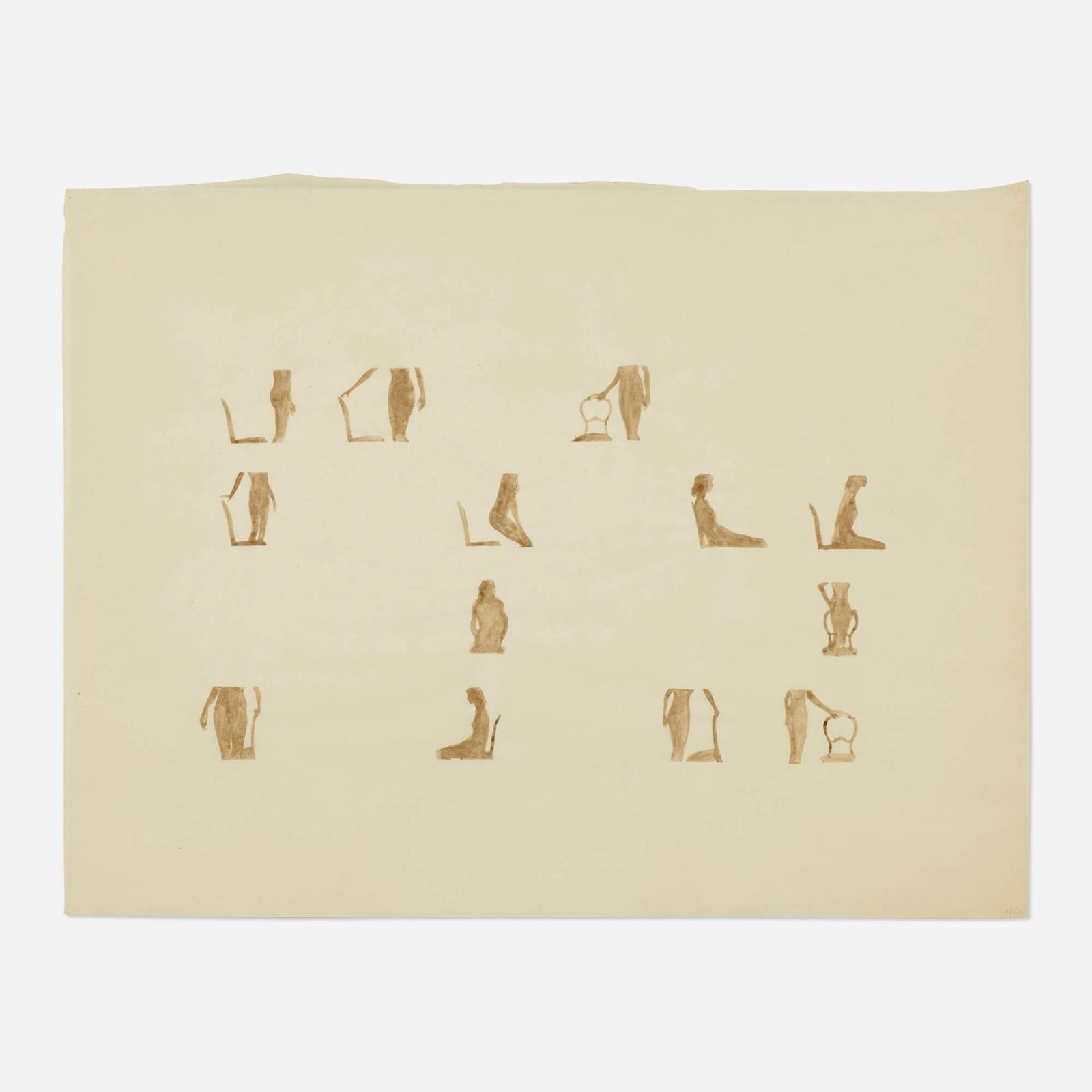 Robert Graham, Untitled: Robert Graham Untitled watercolor on paper 18.25 h x 23.875 w in (46 x 61 cm) Inscribed to lower right 'Tony'. This work will ship from Los Angeles, California.