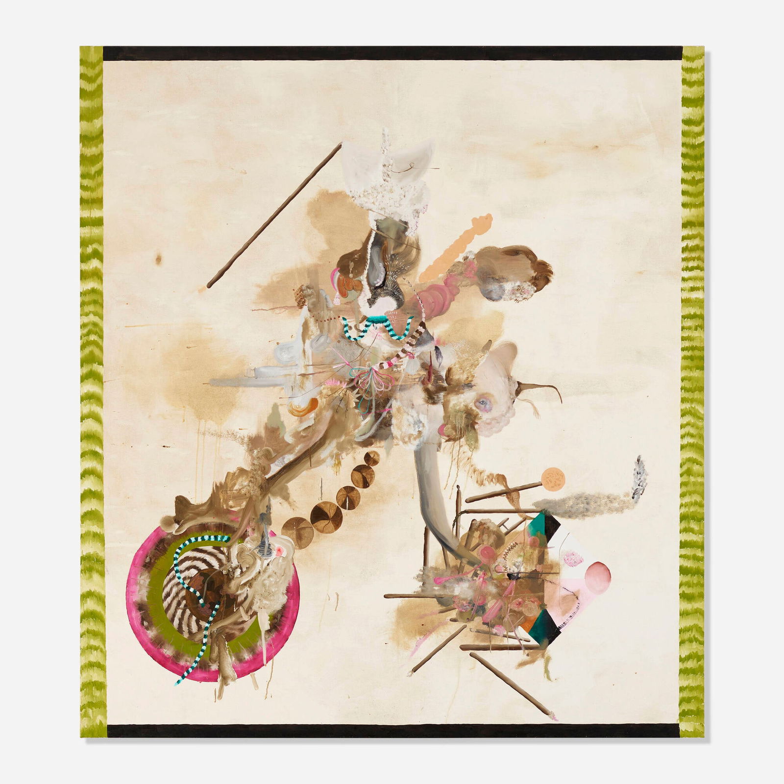 Michael Bauer, Control Mama: Michael Bauer Control Mama 2006oil on canvas 82.5 h x 74.625 w in (210 x 190 cm) Signed, titled and dated to verso 'M. Bauer 2006 Control Mama'. Provenance: Hotel Galle