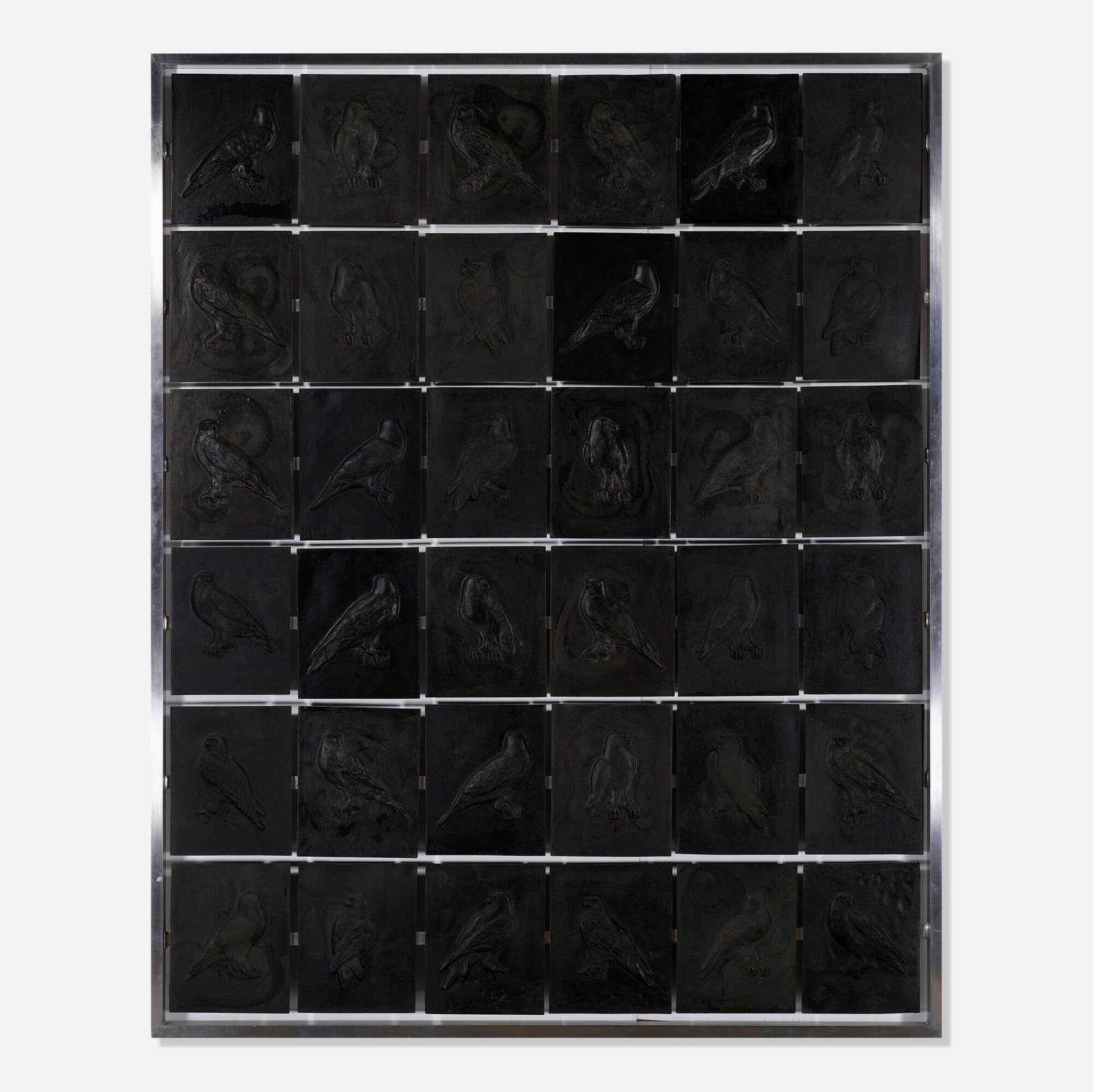 Sean Townley, The Mourners: Sean Townley The Mourners 2014 urethane in aluminum artist's frame 77.5 h x 62.625 w in (197 x 159 cm) This work will ship from Los Angeles, California.