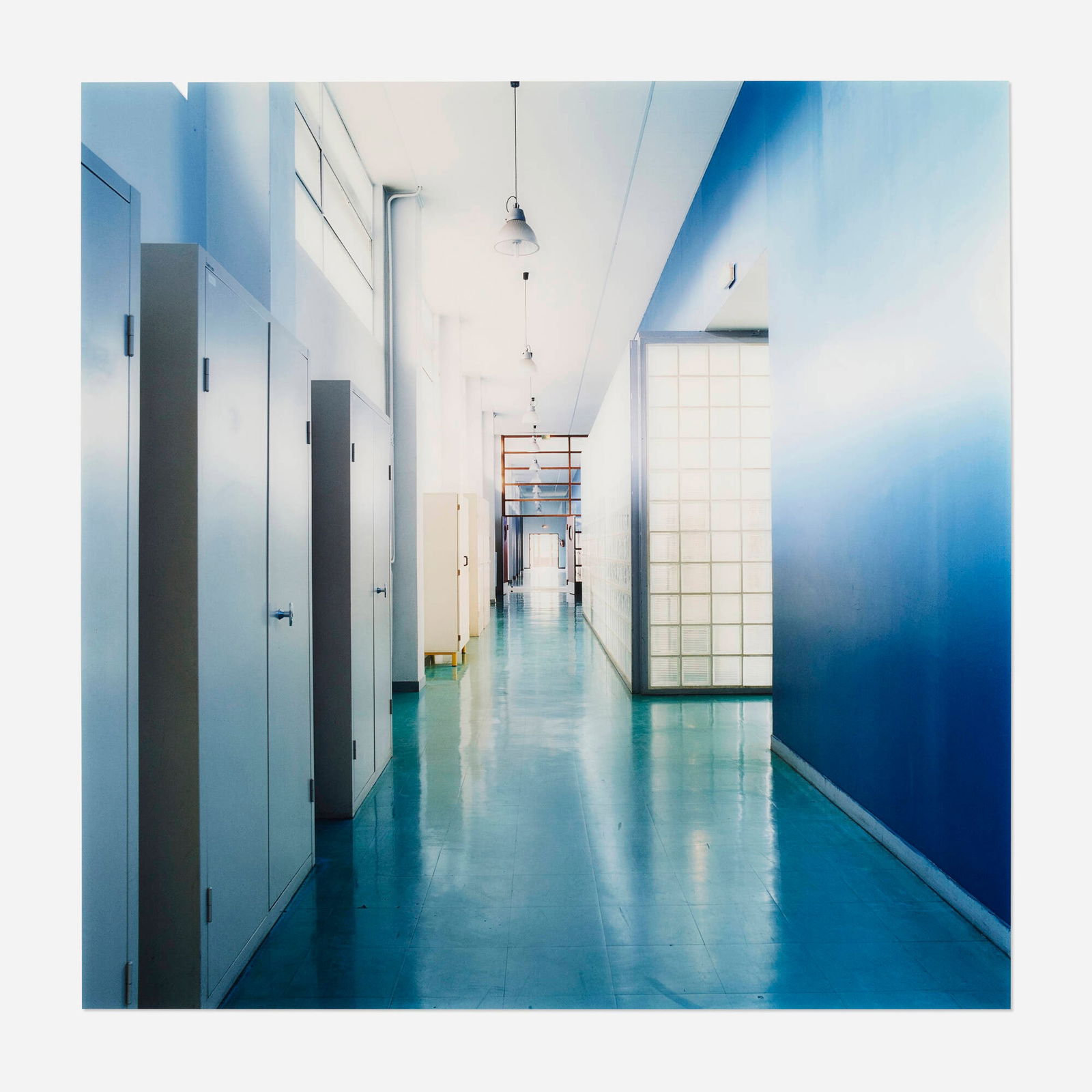 Candida Hofer, Lycee Gustave: Candida Hofer Lycee Gustave Monod Enghien-les-Bains 1999C-print image: 47.25 h x 47.25 w in (120 x 120 cm) sheet: 59.5 h x 59.5 w in (151 x 151 cm) This work is artist's proof number 2 apar