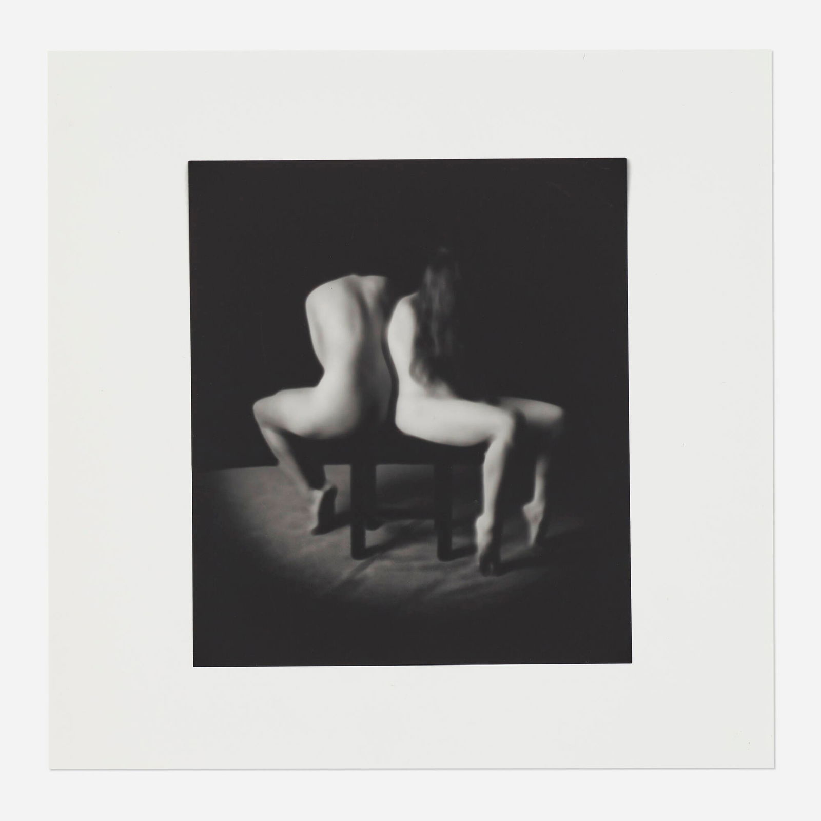 Robert Stivers, Series 5 (2 figures): Robert Stivers Series 5 (2 figures) 1994 / printed 1996gelatin silver print image: 7 h x 6.125 w in (18 x 16 cm) sheet: 10 h x 10 w in (25 x 25 cm) Signed, titled, dated and inscribed to ve