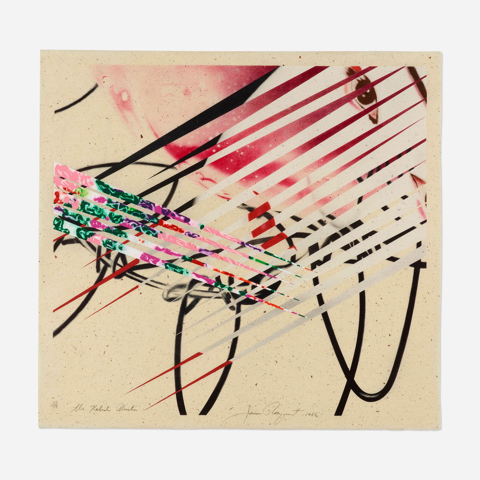 James Rosenquist, The Kabuki Blushes (from the Secrets in Carnations series) (1 of 4)