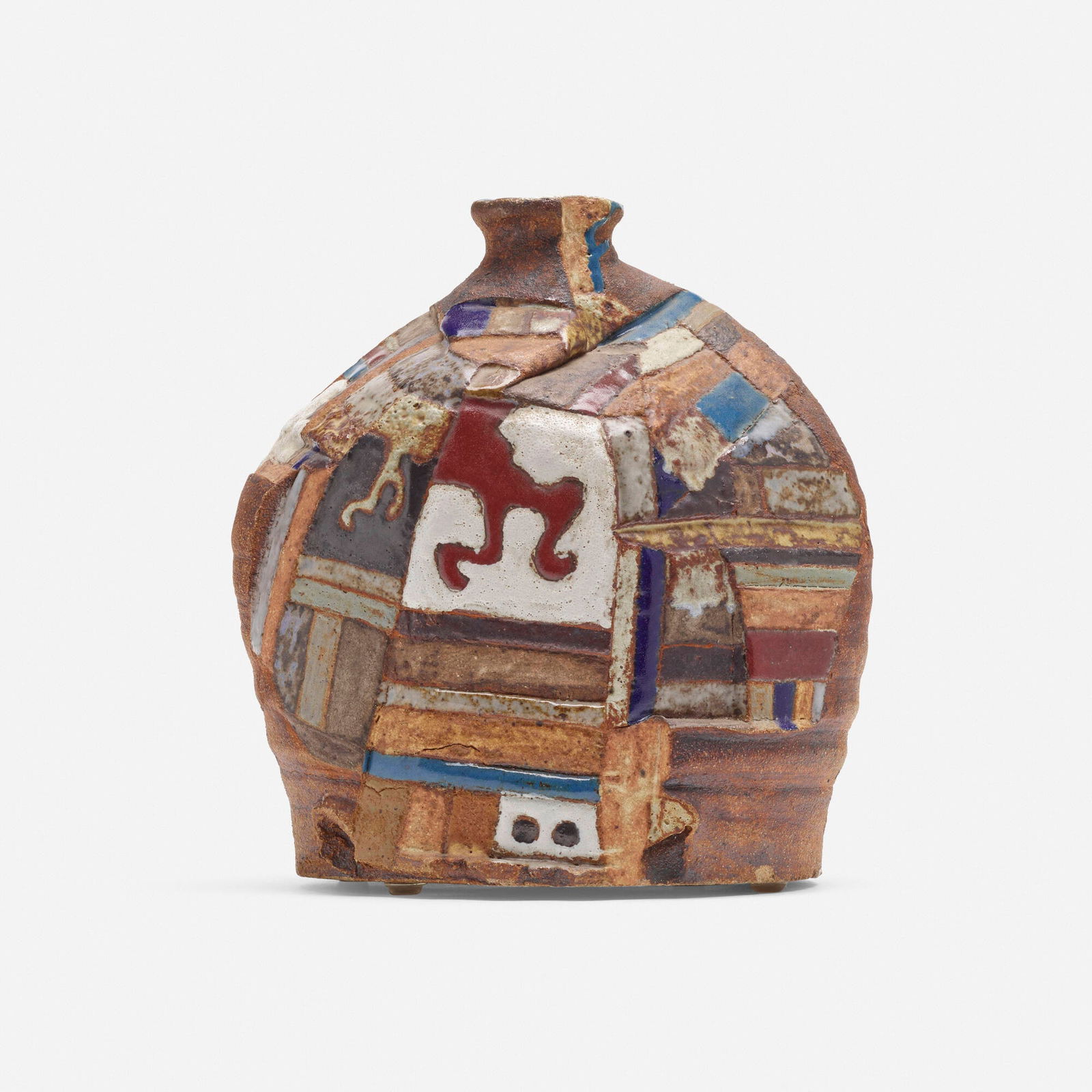 David Gilhooly, Zuni Pot #11: David Gilhooly Zuni Pot #11 USA, 1963glazed earthenware 8.5 h x 7.25 dia in (22 x 18 cm) Incised signature, title and date to reverse 'Gilhooly 63 Zuni Pot #11'. Provenance: