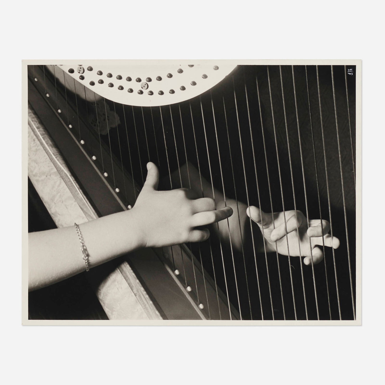 Ilse Bing, Hands of Jane Weidensaul: Ilse Bing Hands of Jane Weidensaul 1943 / printed 1984gelatin silver print image: 10.5 h x 13.5 w in (27 x 34 cm) sheet: 11 h x 14 w in (28 x 36 cm) Signed and dated to upper right 'Ilse Bi