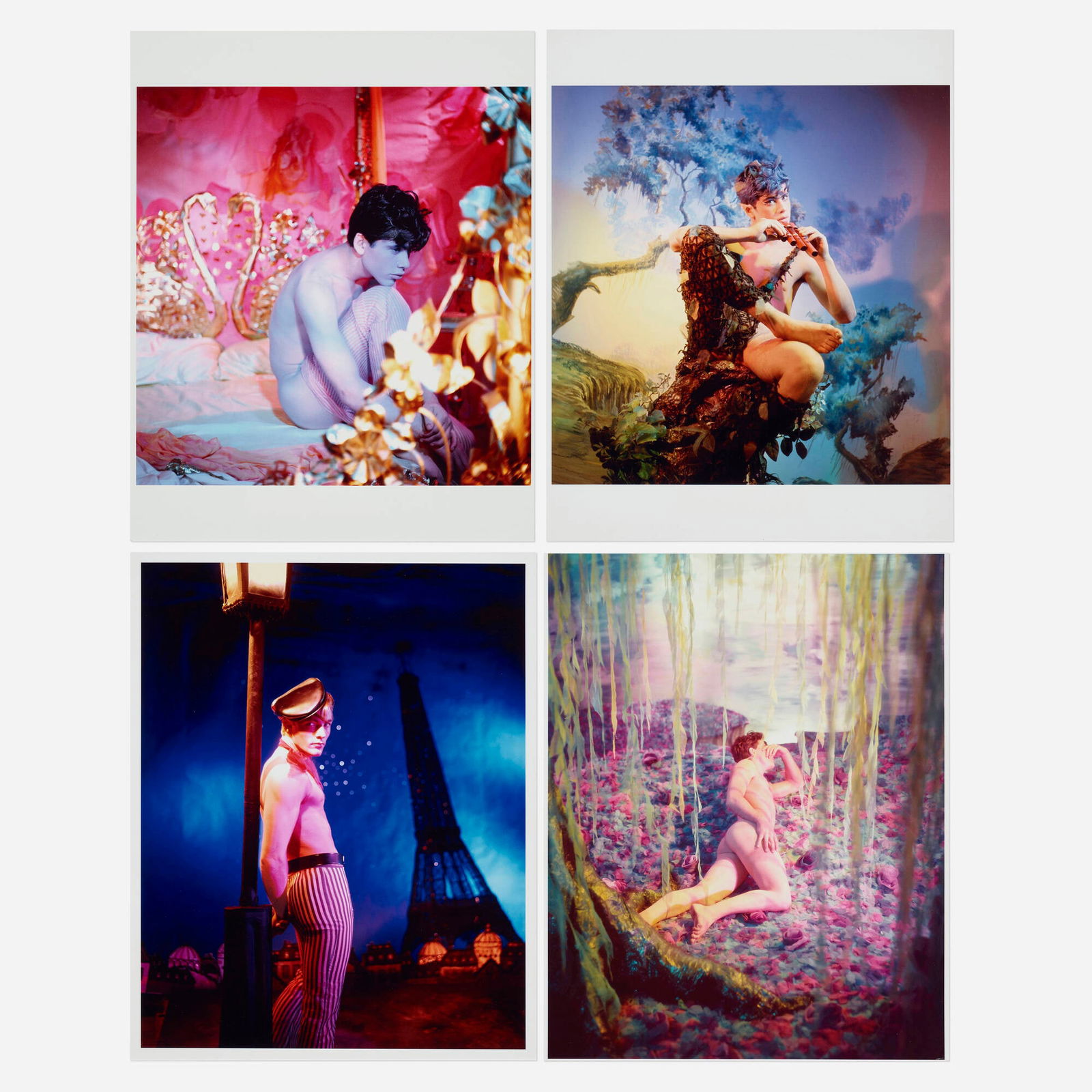 James Bidgood, Blue Boy; Apache; Pan; Willow Tree (four works) (1 of 2)