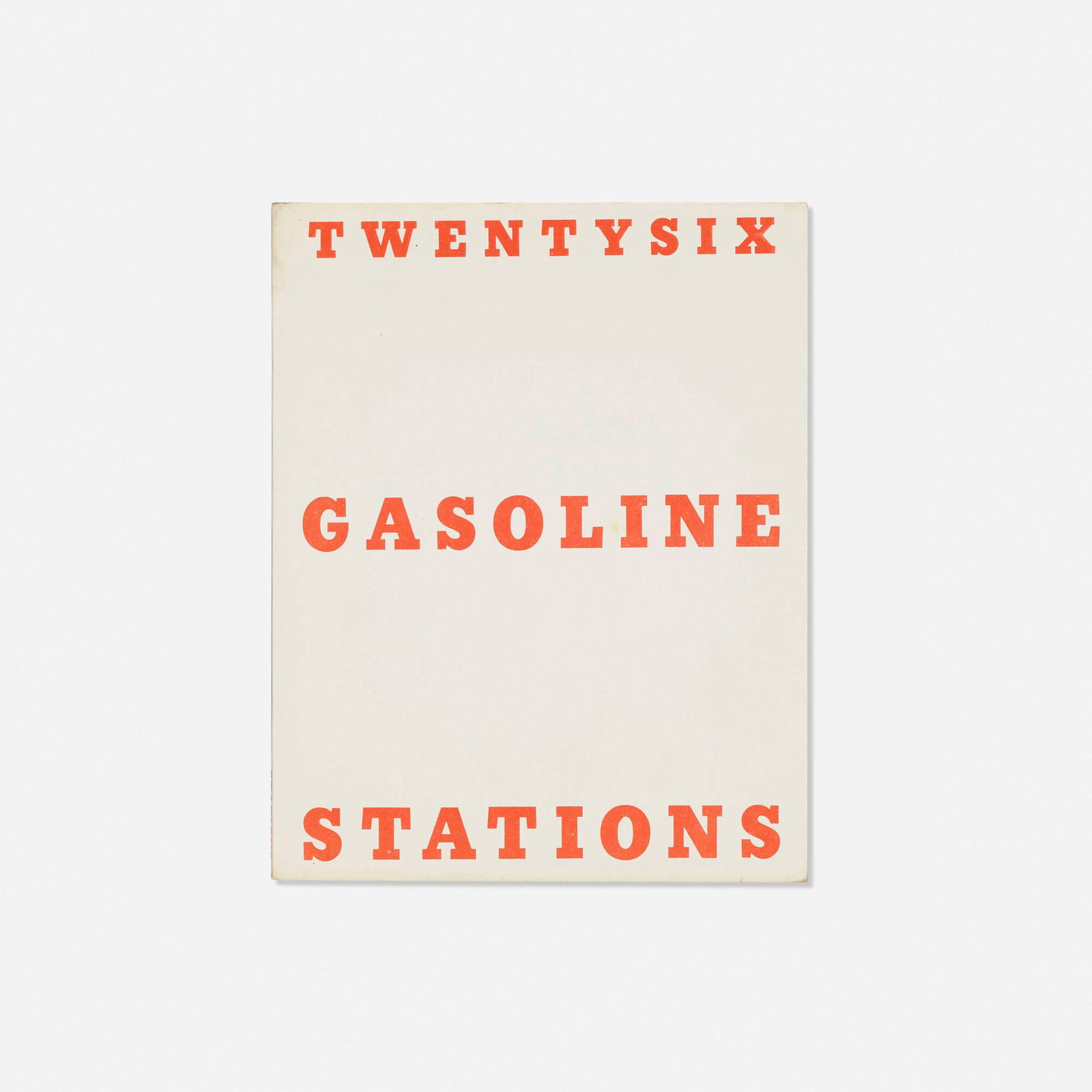 Ed Ruscha, Twentysix Gasoline Stations: Ed Ruscha Twentysix Gasoline Stations 1963 / 1969black offset printing on white paper 7 h x 5.5 w x .25 d in (18 x 14 x 1 cm) This work is from the third edition of 3000 published by Cunningha