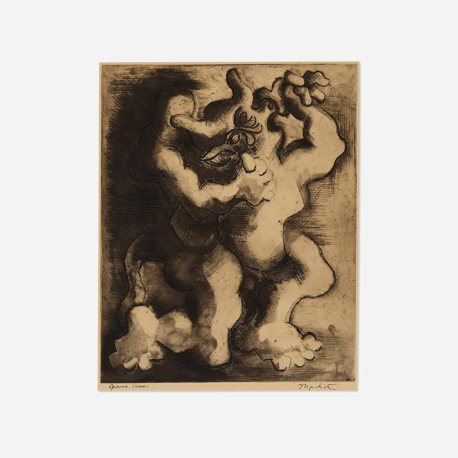 Jacques Lipchitz, Theseus and the Minotaur (1 of 4)