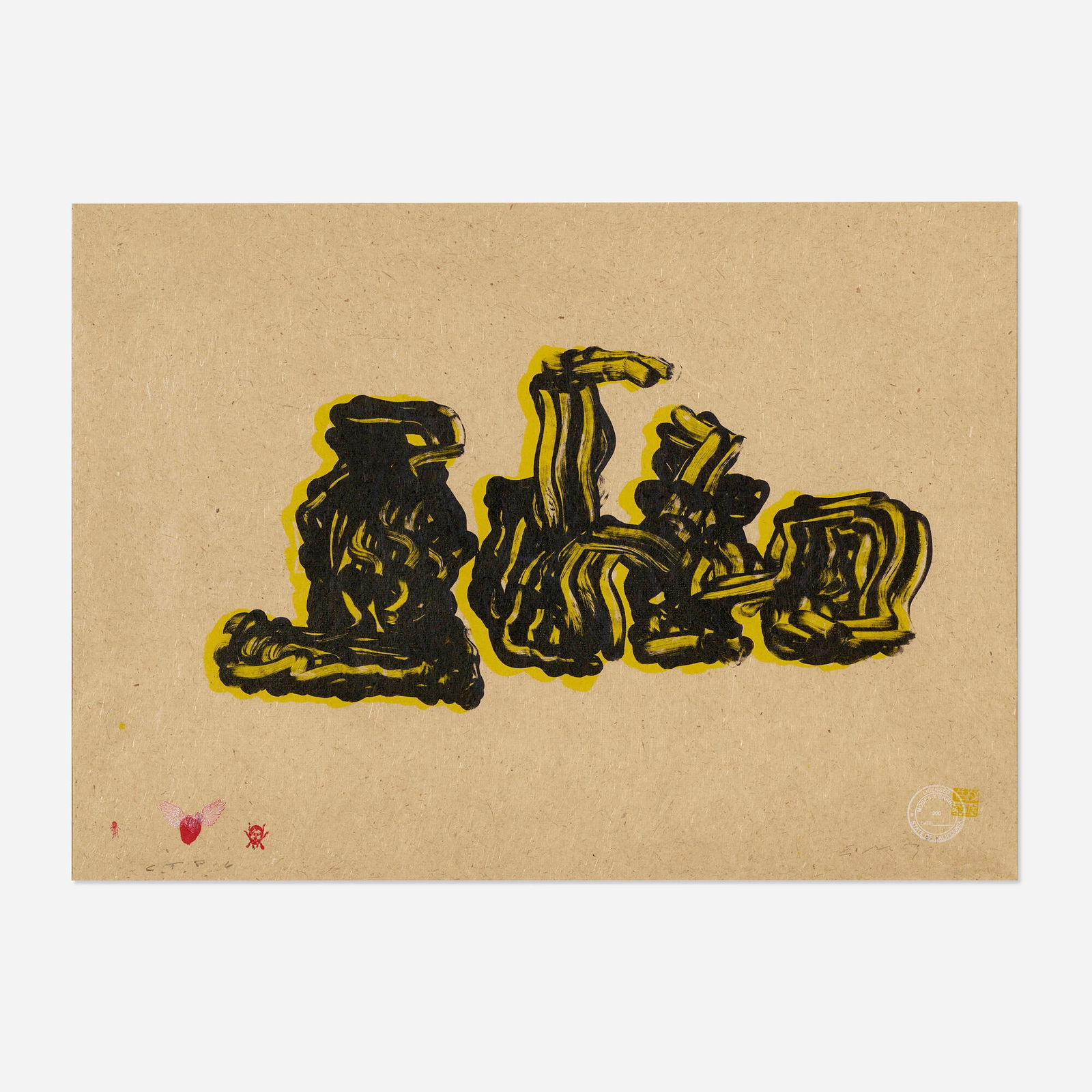 Ed Moses, Maltese: Ed Moses Maltese 2001lithograph in colors on Japan paper image: 10 h x 19.75 w in (25 x 50 cm) sheet: 18.75 h x 27.5 w in (48 x 70 cm) Signed, dated and numbered to lower edge 'CTP 6 Ed Mos