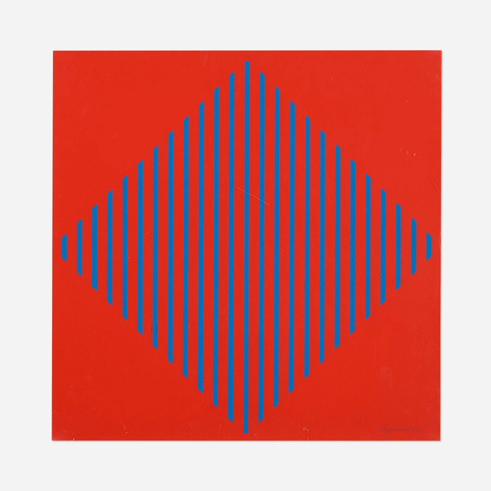 Karl Benjamin, S#7: Karl Benjamin S#7 1976screenprint in colors 19.25 h x 19.25 w in (49 x 49 cm) Signed and numbered to lower right '1/35 Karl Benjamin' with blindstamp. This work is number 1 from the edition of