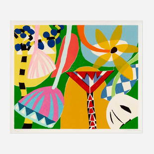 Gillian Ayres, Tivoli: Gillian Ayres Tivoli 2011woodcut on 75gsm Japanese Unryushi paper image: 29.75 h x 35.5 w in (76 x 90 cm) sight: 32.25 h x 38 w in (82 x 97 cm) Signed, dated and numbered to lower edge '10/