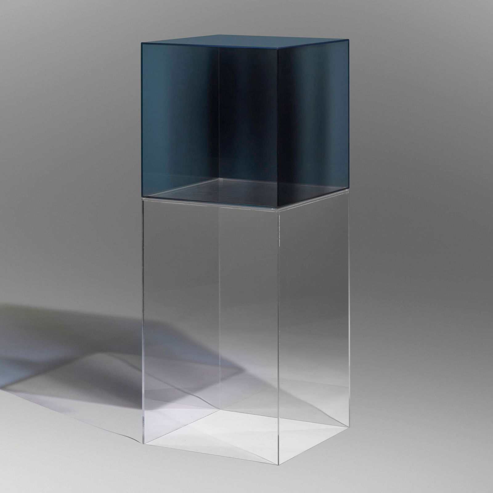 Larry Bell, Cube: Larry Bell Cube c. 2007coated glass, acrylic 52 h x 20 w x 20 d in (132 x 51 x 51 cm)This work will ship from Los Angeles, California.