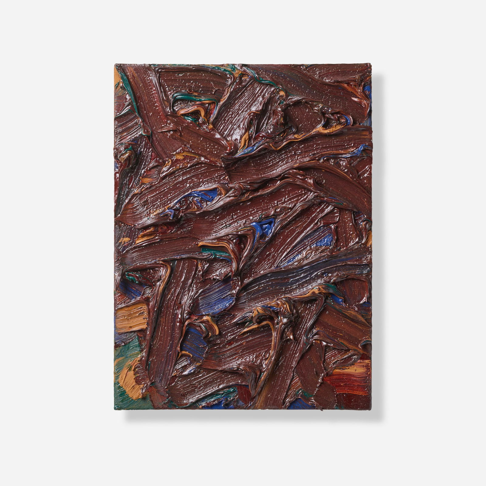 James Hayward, Chromachord #30: James Hayward Chromachord #30 1998oil on canvas laid to board 14 h x 10.5 w x 2.5 d in (36 x 27 x 6 cm) Signed, titled and dated to verso 'Chromachord #30 1998 James Hayward'. P