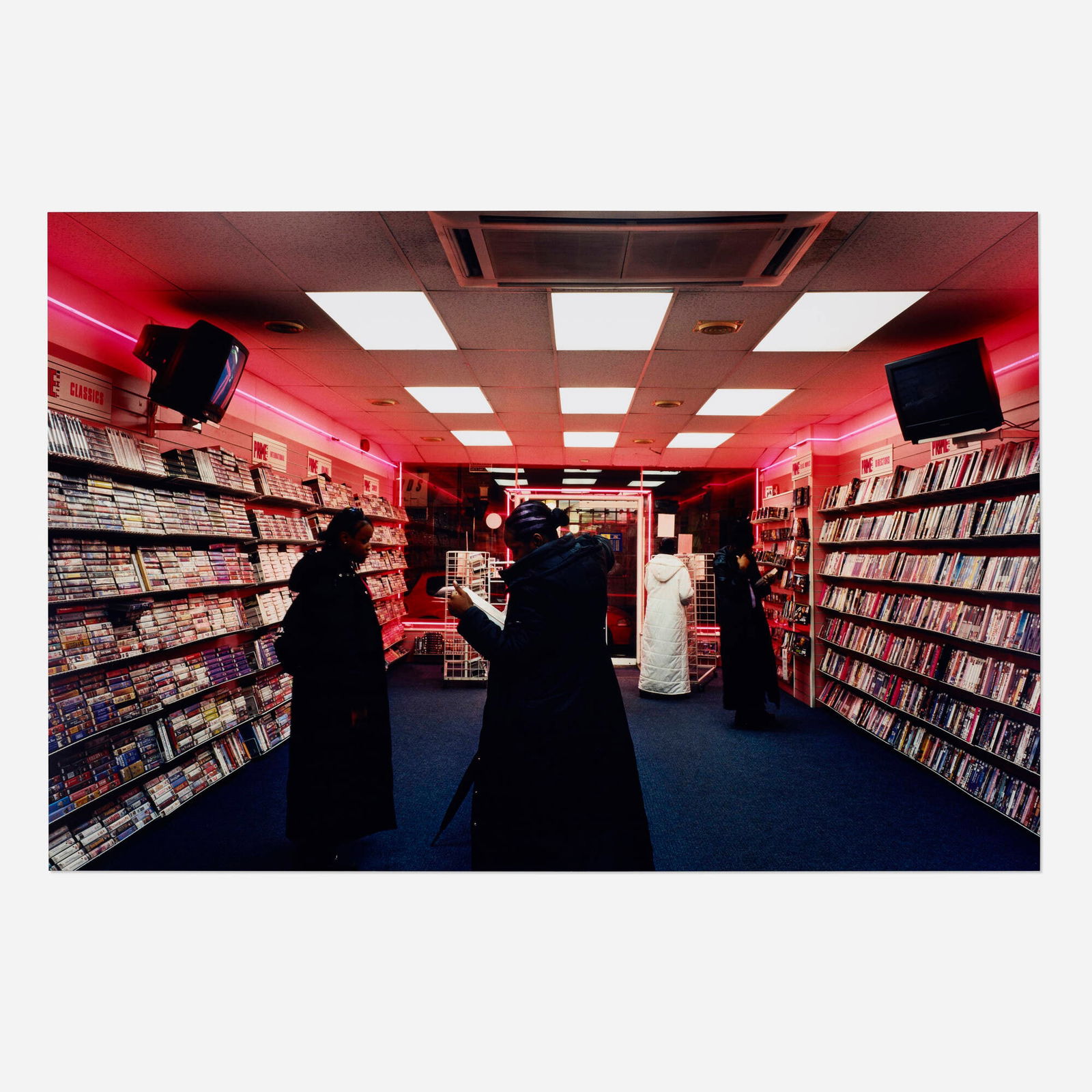 Hannah Starkey, Untitled (January 2000): Hannah Starkey Untitled (January 2000) 2000C-print mounted to aluminum 48 h x 72 w in (122 x 183 cm) Signed, dated and numbered to label to verso '4/5 2000 Hannah Starkey'. This work is number