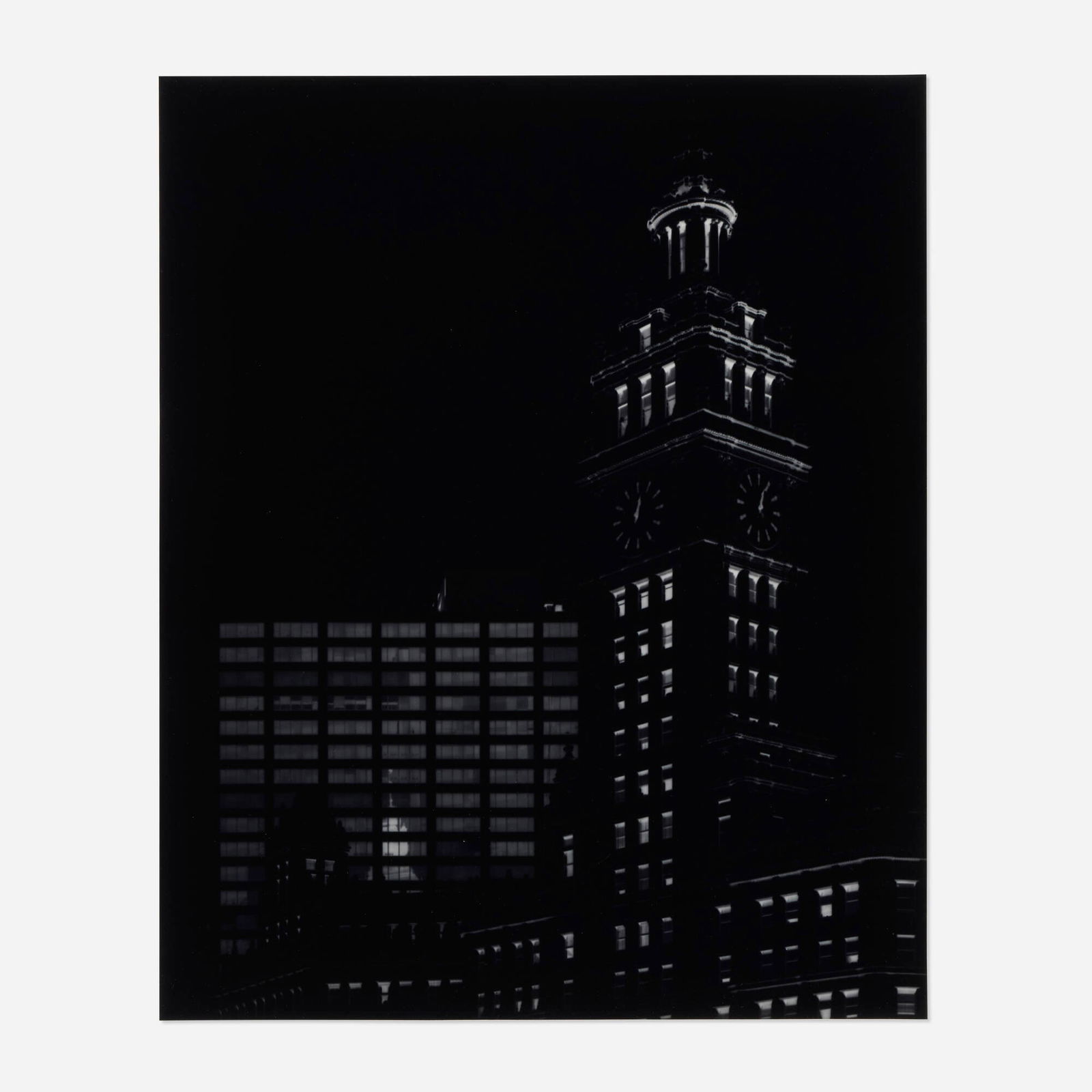 Vera Lutter, 333 North Michigan Avenue, Chicago, October 2001: Vera Lutter 333 North Michigan Avenue, Chicago, October 2001 2001gelatin silver print 23.75 h x 19.375 w in (60 x 49 cm) Signed, titled and dated to verso 'Chicago, 2001 Vera Lutter'. This wor