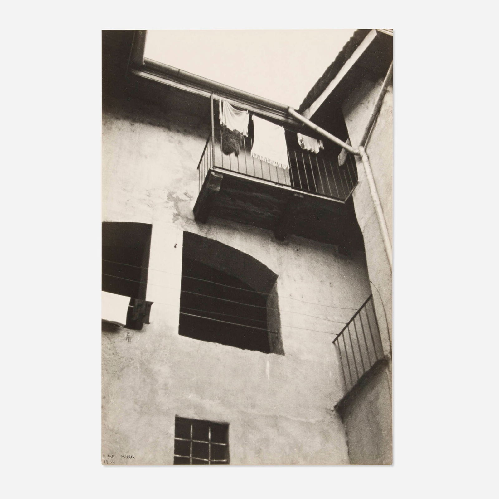 Ilse Bing, Untitled (Brissago): Ilse Bing Untitled (Brissago) 1934vintage gelatin silver print 11 h x 7.5 w in (28 x 19 cm) Signed and dated to lower left 'Ilse Bing 1934'. This work will ship from Chicag